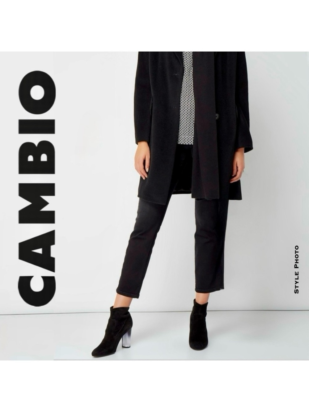 CAMBIO High Waisted Cropped Black Jeans (8)
